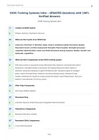 EXOS Training Systems Intro &ndash; UPDATED Questions with 100&percnt;&NewLine;Verified Answers