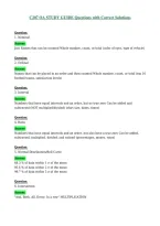 C207 OA STUDY GUIDE Questions with Correct Solutions