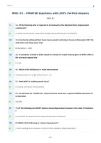 MHIC &num;3 &ndash; UPDATED Questions with 100&percnt; Verified Answers&NewLine;
