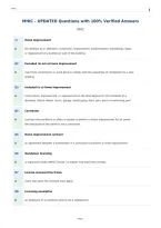 MHIC &ndash; UPDATED Questions with 100&percnt; Verified Answers&NewLine;