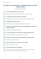 NIFA RNFA - OR Fundamentals &ndash; UPDATED Questions with 100&percnt;&NewLine;Verified Answers
