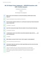 NR 226 Edapt Clinical Judgement &ndash; UPDATED Questions with&NewLine;100&percnt; Verified Answers