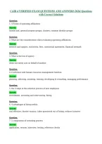 CAIB 4 VERIFIED EXAM QUESTIONS AND ANSWERS 2026 Questions with Correct Solutions