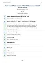 Chamberlain NR 226 Exam 1 &ndash; UPDATED Questions with 100&percnt;&NewLine;Verified Answers