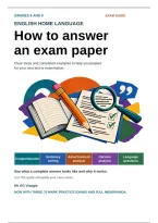 English Home Language Exam Notes