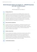 NR226-Managing Patient Care-Chapter 21 &ndash; UPDATED Questions&NewLine;with 100&percnt; Verified Answers