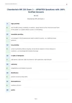 Chamberlain NR 226 Exam 1- &ndash; UPDATED Questions with 100&percnt;&NewLine;Verified Answers