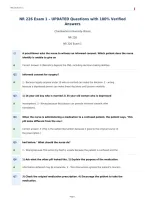 NR 226 Exam 1 &ndash; UPDATED Questions with 100&percnt; Verified&NewLine;Answers