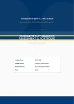 EMA1501 Assignment 3 2026 Portfolio Semester 2 Due October 2026