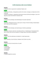 CAIB 4 179491A3 Questions with Correct Solutions