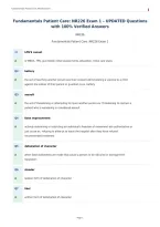 Fundamentals Patient Care&colon; NR226 Exam 1 &ndash; UPDATED Questions&NewLine;with 100&percnt; Verified Answers