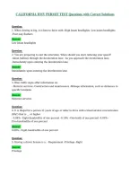 CALIFORNIA DMV PERMIT TEST Questions with Correct Solutions