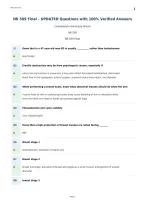 NR 509 Final &ndash; UPDATED Questions with 100&percnt; Verified Answers&NewLine;