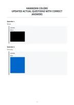 Hawaiian Colors&NewLine;Updated Actual Questions With Correct&NewLine;Answers