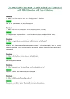 California Dmv Driver-S License Test Key Steps&comma; Signs&comma; And Rules 6B078A29 Questions With