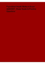 Population Health Midterm Exam 2026&lowbar;2027 &ndash; Study Guide & Practice Questions