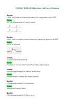 CARDIAC DISEASES Questions with Correct Solutions