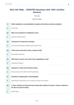 NSG 430 FINAL &ndash; UPDATED Questions with 100&percnt; Verified&NewLine;Answers