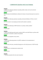 CARDIOLOGY Questions with Correct Solutions