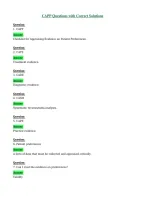 CAPP Questions with Correct Solutions