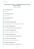 nsg 430 topic 3 for exam 1 &ndash; UPDATED Questions with 100&percnt;&NewLine;Verified Answers&NewLine;