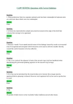 CAPP TESTING Questions with Correct Solutions