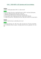 CBCC - THEO DIEU LUAT Questions with Correct Solutions