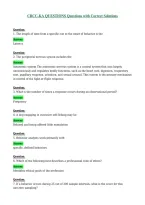 CBCC-KA QUESTIONS Questions with Correct Solutions