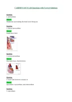 CARDIOVASCULAR Questions with Correct Solutions