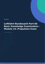 Luftfahrt-Bundesamt Part-66 Basic Knowledge Examination &ndash; Module 14&colon; Propulsion Exam