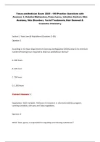 Texas Aesthetician Exam 2026 &ndash; Licensing Practice Questions & Answers