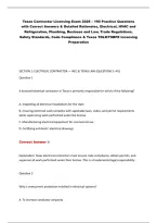 Texas Contractor Licensing Exam 2026 &ndash; Practice Questions & Answers