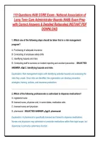 110 Questions NAB CORE Exam&ndash; National Association of &NewLine;Long Term Care Administrator Boards &lpar;NAB&rpar; Exam Prep &NewLine;with Correct Answers & Detailed Rationales&vert; INSTANT PDF &NewLine;DOWNLOAD 