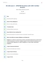 NU 180 exam 2 &ndash; UPDATED Questions with 100&percnt; Verified&NewLine;Answers