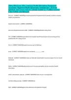 Ahima Rhia Exam 2024 &vert; American Health Information Management Association &vert; Registered Health Information Administrator &vert; All Exam Questions And Correct Answers &vert; Already Graded A&plus; &vert; Verified Answers &vert; Latest Edition &lpar;Just Released&rpar;&NewLine;