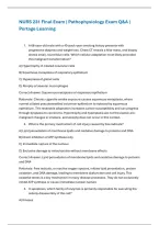 Portage Learning NURS 231 Final Exam &vert; Pathophysiology &lpar;2026&rpar; Actual Q&A PDF