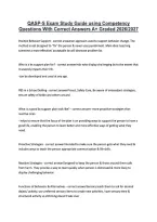 QASP-S Exam Study Guide using Competency &NewLine;Questions With Correct Answers A&plus; Graded 2026&sol;2027