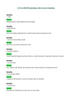 CCNA 200-301 F149EF9C Questions with Correct Solutions