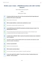 NU180&comma; exam 2 Galen &ndash; UPDATED Questions with 100&percnt; Verified&NewLine;Answers