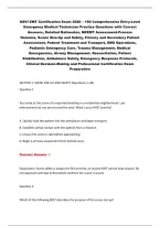 USVI EMT Certification Exam 2026 &ndash; Practice Questions & Answers