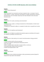 CDCR LT STUDY GUIDE Questions with Correct Solutions