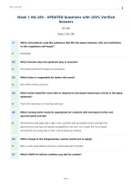 Week 1 NU-180 &ndash; UPDATED Questions with 100&percnt; Verified&NewLine;Answers