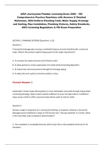 USVI Journeyman Plumber Licensing Exam 2026 &ndash; Practice Questions & Answers