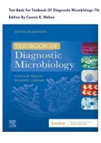 Textbook of Diagnostic Microbiology&comma; 7th Edition by Mahon &ndash; Test Bank
