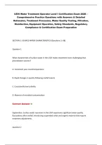USVI Water Treatment Operator Level I Exam 2026 &ndash; Practice Questions & Answers