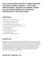 Osha 510 Exam Newest Exam 2025 &vert; Complete Questions&NewLine;And Correct Answers &vert; Graded A&plus; &vert; Latest Exam &vert;&NewLine;Verified Answers &ndash; Questions And Answers &vert; Verified&NewLine;And Well Detailed Answers &vert; Plus Rationales &vert;&NewLine;Guaranteed Pass &vert; Latest Exam Update&NewLine;