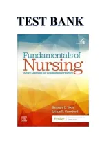 Complete Test Bank For Fundamentals of Nursing&comma; 4th Edition &lpar;Barbara L&period; Yoost&rpar; &ndash; All Chapters 1&ndash;42