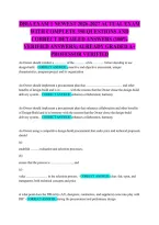 Dbia Exam 1 Newest 2026-2027 Actual Exam With Complete 350 Questions And Correct Detailed Answers &lpar;100&percnt; Verified Answers&rpar; Already Graded A&plus; Professor Verified