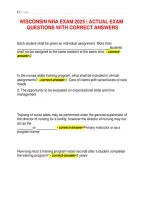 Wisconsin NHA Exam 2025 &ndash; Practice Questions with Correct Answers and Explanations