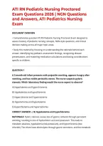 ATI RN Pediatric Nursing Proctored Exam Questions 2026 &vert; NGN Questions and Answers&comma; ATI Pediatrics Nursing Exam&comma;